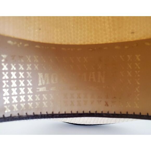 MoksMan 100X Bangora Western Cowboy Hat SZ 7 Legendary Hats Ivory Woven w/ Black - Picture 16 of 16